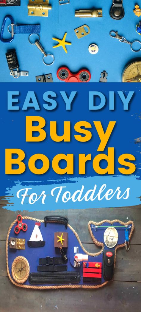 Sensory Board Ideas, Busy Boards For Toddlers Diy, Activity Board For Toddlers, Busy Board Ideas, Sensory Objects, Sensory Toys For Toddlers, Diy Tableau, Diy Busy Board, Diy Sensory Board