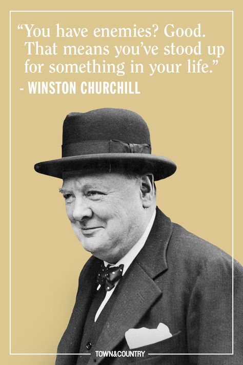 12 Winston Churchill Quotes to Live By - TownandCountrymag.com Quotes To Live By Funny, Winston Churchill Photos, Art History Lessons, Winston Churchill Quotes, History Quotes, Historical Quotes, Quotes By Genres, Einstein Quotes, Super Quotes