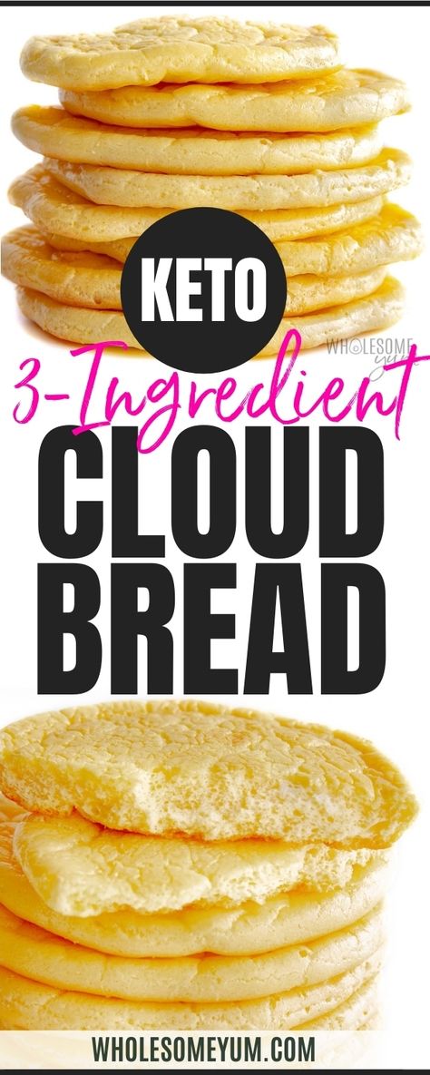 Keto Cloud Bread Recipe, Oopsie Bread, Keto Cloud Bread, Cloud Bread Recipe, The Perfect Sandwich, Perfect Sandwich, Bread Alternatives, Cloud Bread, Diet Breakfast Recipes