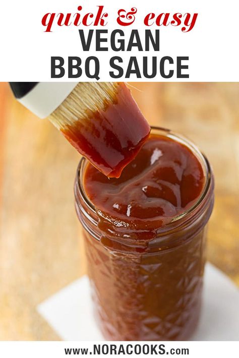 Vegan Bbq Sauce Recipe, Vegan Barbeque, Vegan Grill, Burger Vegetarian, Vegan Bbq Sauce, Vegan Apps, Vegan Barbecue, Barbecue Sauce Recipes, Vegan Grilling