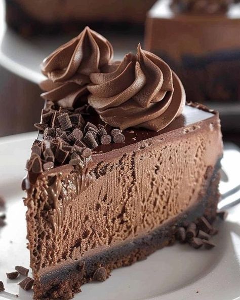 Gingerbread Cheesecake, Triple Chocolate Cheesecake, Unicorn Food, Heavenly Recipes, Oreo Cookie Crust, Chocolate Cheesecake Recipes, Unsweetened Cocoa Powder, Nutella Cake, Chocolate Whipped Cream