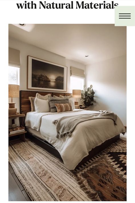 Modern Western Bedroom, Cozy Earthy Bedroom, Southwest Bedroom, Southwestern Bedroom, Masculine Bedroom Decor, Mountain Bedroom, Masculine Bedroom, Earthy Bedroom, Western Bedroom