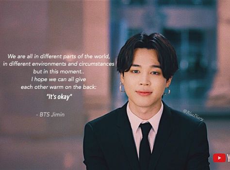 Quoted speech of BTS members.       #bts #btsedits #btsquotes #btsjimin #jimin #jiminbts #jiminssi #jiminedit #jiminquotes #quotes #quotesaboutlife #lifequote Aesthetic Korean Quotes, Man With Blue Hair, Jimin Quotes, Korea Quotes, Aesthetic Profile Picture Cartoon Soft, Inspirational Qoutes, Korean Quotes, Saving Quotes, Bts Lyrics Quotes