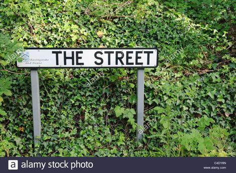 Street sign for a street called "The Street" Stock Photo Street Image, Street Stock, Street Sign, Street Signs, Name Plate, Highway Signs, Photo Image, High Resolution, Stock Images