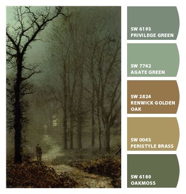 Forest Witch Color Palette, Earthy Tablescape, Gothic Cabin, Cottage Core Color Palette, Druid Necromancer, Gothic Color Palette, Cabin Restoration, Moody Walls, Green Wall Paint Colors