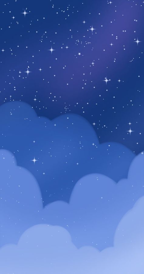 Cute Night Wallpaper Cartoon, Simple Space Background, Blue Starry Wallpaper, Blue Night Sky Wallpaper, Blue Night Wallpaper, Wallpaper Night Sky, Blue Galaxy Wallpaper, Calming Wallpaper, Galaxy Drawings