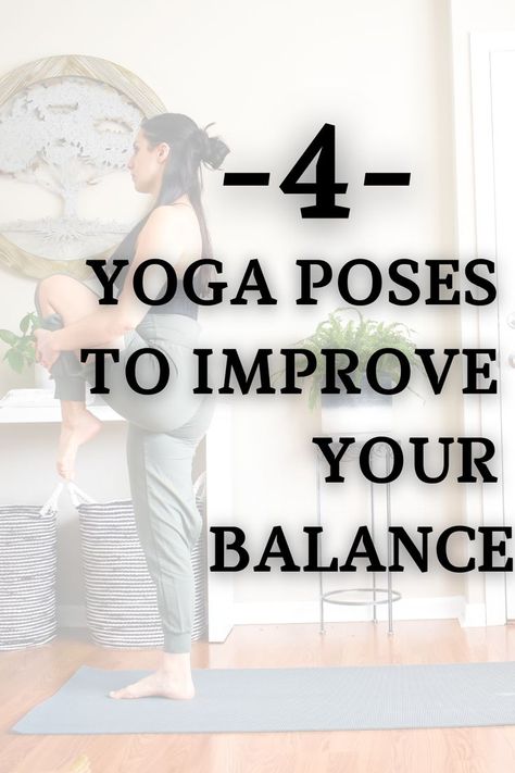 yoga poses for better balance Yoga For Stability, Yoga Balance Poses For Beginners, Balance On One Leg, How To Work On Balance, Yoga For Balance And Strength, Yoga To Strengthen Core, Moves To Improve Balance, Yoga Poses Balance, Increase Balance Exercise