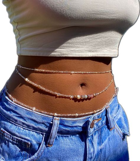 Waist Beads Aesthetic, Waist Beads Ideas, Jóias Body Chains, Body Jewelry Diy, Waist Beads African, Healing Beads, Visualization Board, African Waist Beads, Waist Jewelry