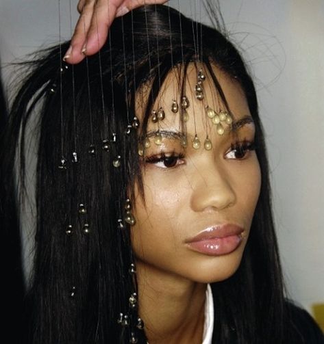 NBGA MAGAZINE on Instagram: “Chanel Iman Jean Paul Gaultier HC Spring 2008 ✨” Chanel Iman, Paul Gaultier, Jean Paul, Jean Paul Gaultier, A Woman, Chanel, Hair, Black