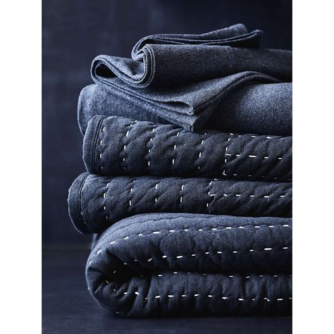 Jersey Bedding: Super Soft Jersey Bedding | Crate & Barrel Navy Quilt Bedding, King Size Comforter On Queen Bed, Navy Man Cave, Navy And Copper Bedroom, Men’s Bedding, Navy Velvet Bed, Navy Boys Room, Boys Room Bedding, Denim Bedding