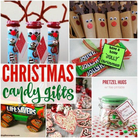 20 Amazing Gifts Made from Christmas Candy Classroom Christmas Gifts, Class Christmas Gifts, Christmas Candy Crafts, Diy Christmas Candy, Students Christmas, Christmas Candy Gifts, Christmas Treat Bags, Student Christmas Gifts, Cheap Christmas Gifts