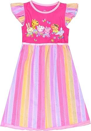 Rainbow Dress Up, Fantasy Nightgown, Peppa Pig Outfit, Peppa Pig Dress, Playing Dress-up, Pig Girl, Elephant Colour, Girl Rainbow, Rainbow Dress