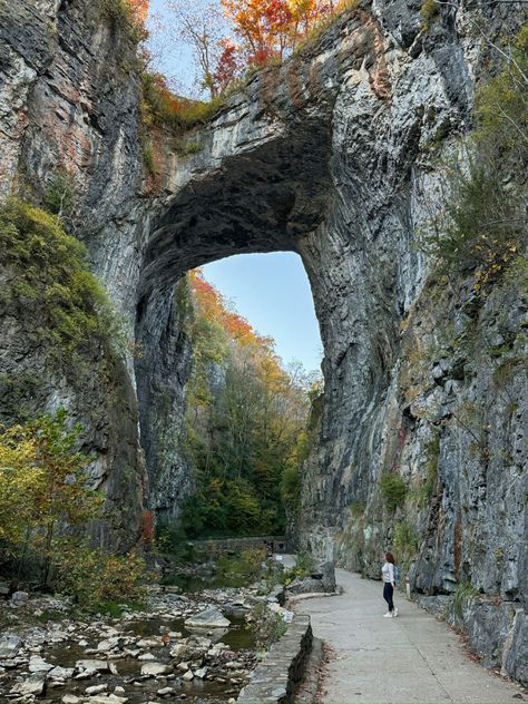 10 Jaw-Dropping Facts About This Historic Bridge In Virginia Natural Bridge Virginia, Lost River, Cedar Creek, Natural Bridge, Native American Tribes, Beautiful Scenery Nature, Dark Skies, Outdoor Travel, West Virginia