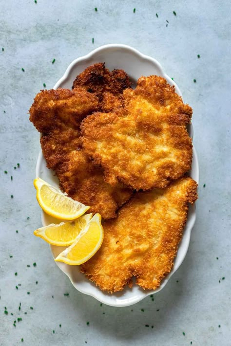 Chicken Schnitzel Recipe, Schnitzel Recipe, Nordic Culture, Schnitzel Recipes, Spicy Chicken Sandwiches, Side Dishes For Chicken, Chicken Schnitzel, Chicken Breast Fillet, Air Fryer Recipes Healthy