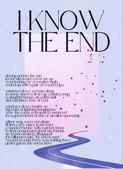 phoebe bridgers inspired i know the end poster print and graphic design in “ultraviolet” #phoebebridgers #iknowtheend #theendishere #strangerthings #strangerthingsedit #posterprint #posterart Youre Holding Me Like Water In Your Hands Phoebe Bridgers, Know Its For The Better Poster, Phoebe Bridgers Poster I Know The End, Boygenius Poster The Record, Phoebe Bridget’s Poster, Purple Aesthetic Prints, Lyric Poster Phoebe Bridgers, Phoebe Bridgers Lyric Poster, The End Is Near Phoebe Bridgers