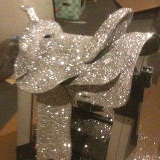 Glitter saddle for barn wedding my sister and I made! I love it;) Tell Your Story, Need This, Your Story, Saddle, To Tell, Paint, Silver