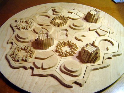 Catan Board Game, Catan Board, Gaming Tables, Cnc Router Projects, Board Games Diy, Vikings Game, Settlers Of Catan, Wooden Board Games, Board Game Design