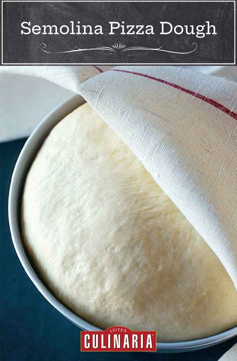 Pizza Dough Recipe Bread Machine, Semolina Pizza Dough, Pizza Dough Ideas, Recipe Bread Machine, Semolina Recipe, Semolina Flour, Dough Ideas, Recipes Pizza, Dough Pizza