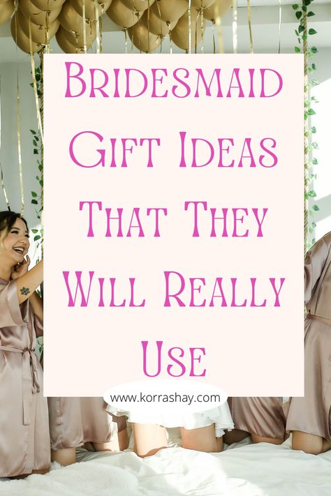 Bridesmaid gift ideas that they will really use! Fun gift ideas for bridesmaids 2023! Bridesmaids 2023, Gift Ideas For Bridesmaids, Bridesmaid Gift Baskets, Bridesmaid Baskets, Bridesmaid Gifts From Bride, Diy Bridesmaid Gifts, Sister Bridesmaid, Bridesmaid Presents, Bridesmaid Gift Ideas