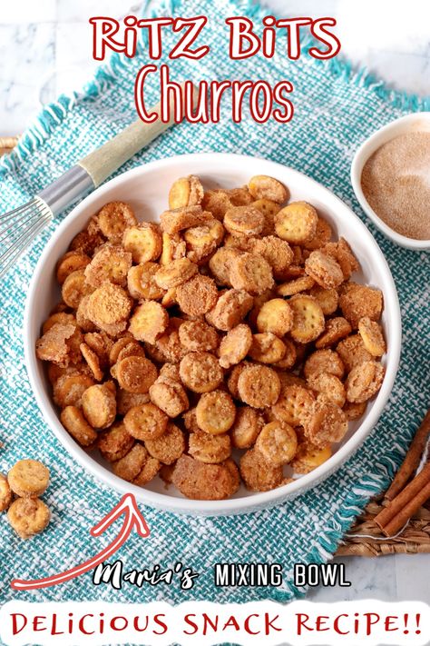 Churro Ritz Crackers, Peanut Butter Ritz Bits Recipes, Ritz Bits Churros Recipe, Ritz Churro Bites, Ritz Bits Churros, Ritz Bits, Churro Bites, Pinwheel Appetizers, Salmon Patties Recipe