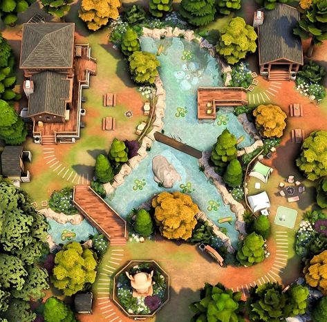 Sims 4 National Park, Granite Falls Sims 4, Sims 4 Park Ideas, Sims Lots, Plot Ideas, The Sims 4 Lots, Architecture Blueprints, Sims 4 Challenges, Sims Houses