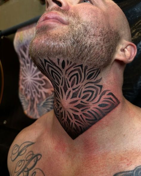 22 Incredibly Cool Neck And Throat Tattoos For Men Neck And Throat Tattoos, Throat Tattoos For Men, Throat Tattoo Men, Throat Tattoos, Throat Tattoo, Tattoos For Men, Tattoos For Guys, For Men, Tattoos