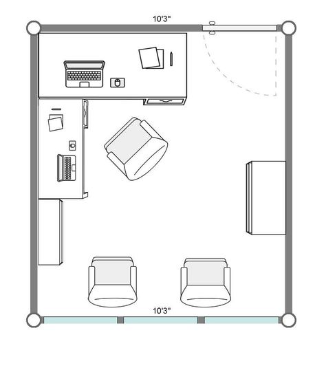 Office Layout Plan, Small Office Design Interior, Home Office Layout, Small Office Design, Counseling Office, Work Office, Diy Office, Small Office, Office Inspiration