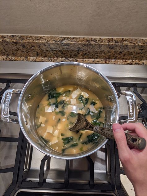 Cooking Soup Aesthetic, Making Soup Aesthetic, Miso Soup Aesthetic, Hangover Soup, Books Core, Soup Aesthetic, Food Recovery, Food Korean, Cooking Photography