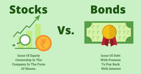 The Sage Millennial A Bond market is where investors go to buy and sell debt securities. A stock market is a place where investors go to buy and sell equity securities (shares). This Blogpost is originally from Stock Market Vs Bond Market: What’s The Difference? and written by Rylan Agera Bombay Stock Exchange, Stocks And Bonds, Safe Investments, Bond Market, Market Risk, Investing Strategy, Initial Public Offering, Money Management Advice, Company Work