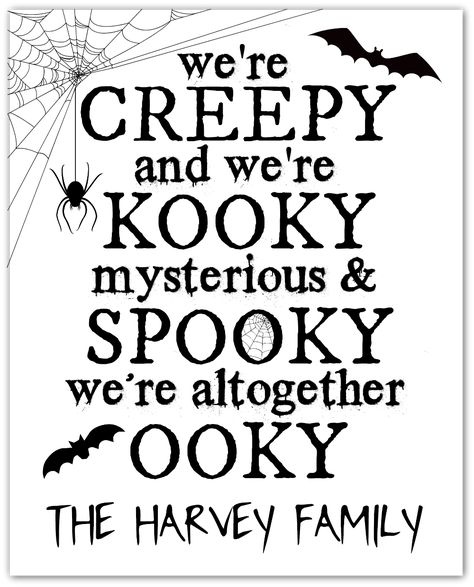 Free Addams Family Halloween Printable - Happy-Go-Lucky Free Halloween Font, Parents With Baby, Addams Family Theme Party, Addams Family Quotes, Addams Family Halloween, Free Family Printables, Addams Family Theme, Addams Family Movie, Family Printables