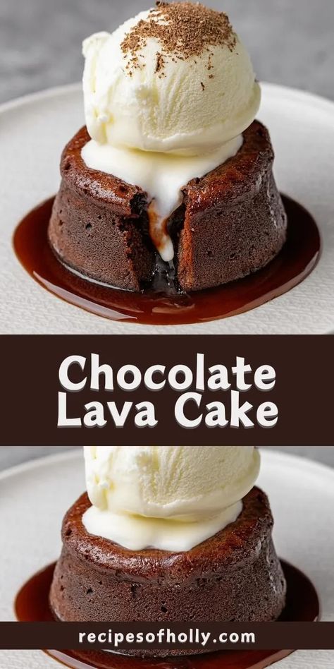 Chocolate Lava Cake Chocolate Almond Cake, Molten Cake, Molten Chocolate Lava Cake, Lava Cake Recipes, Chilled Desserts, Treating Yourself, Molten Chocolate, Chocolate Lava, Chocolate Lava Cake