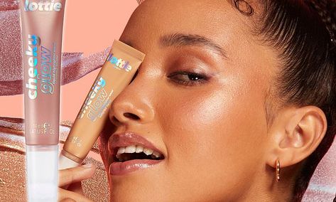 The Lottie London cheeky glow liquid highlighter is impressing thousands of shoppers - for just $9 | Daily Mail Online Blush And Highlighter, Lottie London, Liquid Highlighter, Daily Mail, Highlighter, Blush, London