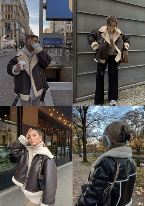 Espresso brown teddy lined coat inspiration - The perfect look for this winter! 🤎 #Winterfit #womenfashion #womenclothing #cosy #teddybearcoat Brown Fur Lined Jacket Outfit, Teddy Lined Jacket Outfit, Brown Teddy Jacket Outfit, Brown Teddy Coat Outfit, Teddy Bear Jacket Outfit, Fluffy Coat Outfit, Brown Puffer Jacket Outfit, Teddy Jacket Outfit, Brown Jacket Outfit