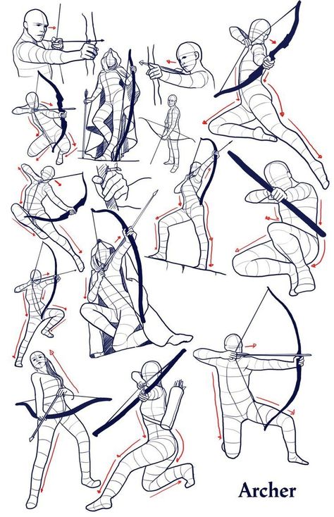 Bow Drawing, Sketch Poses, Foto Poses, Concept Art Drawing, Figure Drawing Reference, Art Poses, Book Art Drawings, Art Tutorials Drawing, Anime Poses Reference