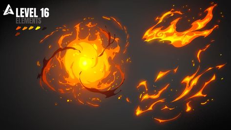 ArtStation - Concept Art VFX - FIRE Artstation Concept Art, Fire Animation, Fire Drawing, Super Powers Art, Scene Drawing, Art Advice, Drawing Examples, Magic Design, Fire Art