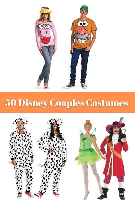 Disney Fancy Dress Couples, Disney Pairs Costume, Disney Character Couples Costumes, Disney Couple Bounding, Disney Couple Cosplay, Disney Movie Characters Costumes, Simple Disney Couple Costumes, Couple Disney Halloween Costumes, Disney Pair Costumes