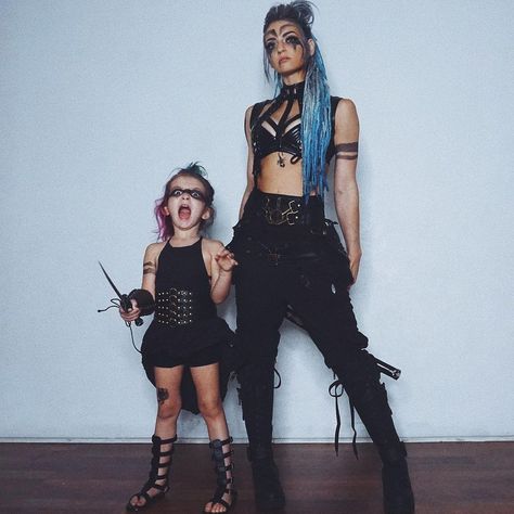 Mother Daughter Halloween Costumes, Mother Daughter Costumes, Charity Grace, Daughter Dress, Duo Costumes, Mother Daughter Dress, Halloween Makeup Inspiration, Family Costumes, Mother And Daughter