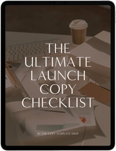 Launch Copywriting: The Only Checklist You’ll Ever Need Customer Service Scripts, Launch Checklist, Launch Strategy, Course Launch, Business Launch, Sale Emails, Ad Copy, Launch Event, Services Business