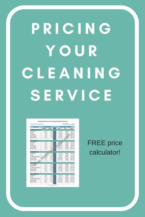 Learn how to charge for house cleaning services. FREE pricing calculator!!! Cleaning Step By Step, Organizing Ideas Home, Cleaning Company Names, Home Cleaning Schedule Printable, House Cleaning Prices, Cleaning Services Prices, Housekeeping Business, Home Cleaning Remedies, Cleaning Contracts