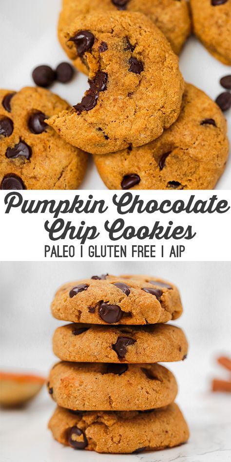 Paleo Crepes Recipe, Paleo Pumpkin Chocolate Chip Cookies, Chocolate Chip Biscuits, Unbound Wellness, Autoimmune Paleo Recipes, Best Paleo Recipes, Aip Paleo Recipes, Aip Desserts, Skewer Recipes