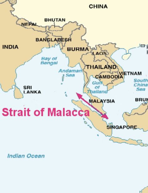 PATH: Strait of Malacca Geography Classroom, Continents And Countries, Strait Of Malacca, Geography Map, Bay Of Bengal, Hand Pictures, History Lessons, Archipelago, Indian Ocean