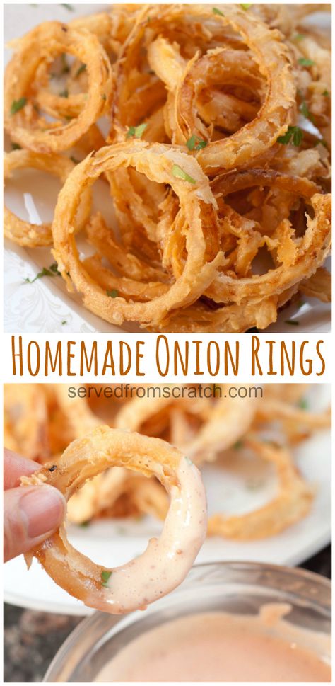 Homemade Onion Rings, Onion Rings Recipe, Oreo Dessert, Onion Recipes, Sweet Moments, Think Food, Perfect Appetizers, Side Recipes, Onion Rings