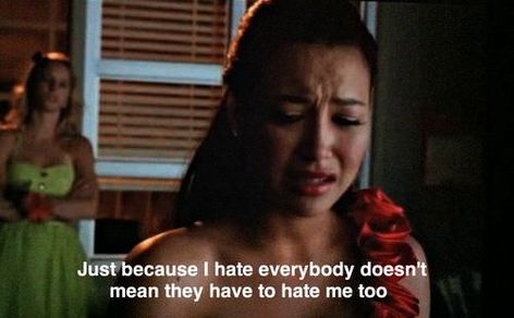 12 Of The Worst Television Characters That Almost Ruined Some Of My Favorite Shows Iconic Tv Quotes, Glee Santana, Brittany And Santana, Sue Sylvester, Tv Series Quotes, The Unholy Trinity, Glee Quotes, Glee Klaine, Unholy Trinity