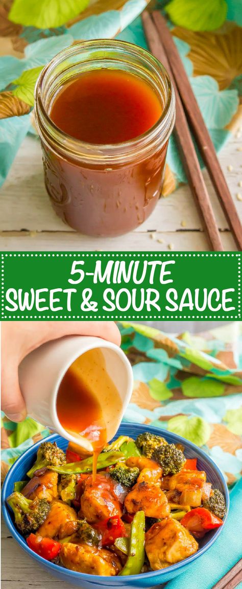 Homemade Sweet And Sour Sauce, Sweet N Sour Sauce Recipe, Sweet And Sour Sauces, Asian Sauce, Sweet N Sour Chicken, Homemade Sweets, Sweet And Sour Sauce, Sweet Sauce, Homemade Sauce