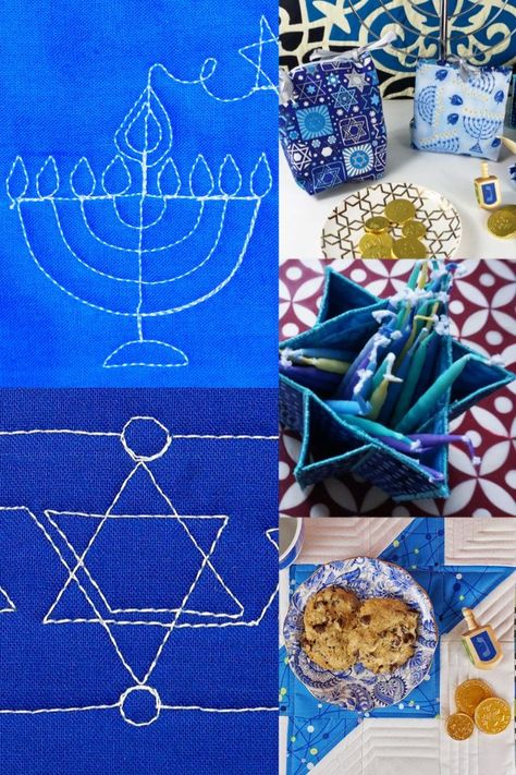 Hanukkah Sewing Projects, Diy Hanukkah Gifts, Fun Sewing Projects, Hannukah Decorations, Diy Hanukkah, Hanukkah Crafts, Chanukah Party, Diy Presents, Festival Of Lights