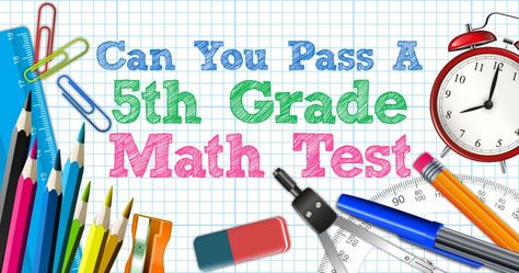 Can you correctly answer these 5th grade math problems? Math Test, Math Problems, 5th Grade Math, 5th Grades, Back To School, Canning, 10 Things