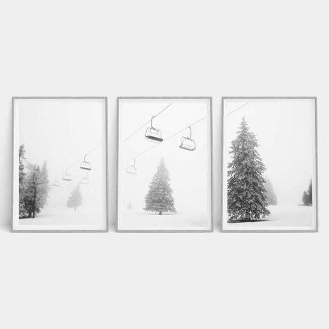 Ski Wall Decor, Winter Cabin Decor, Décor Ski, Ski House Decor, Minimal Travel, Ski Print, Ski Poster, Ski Art, Ski Decor