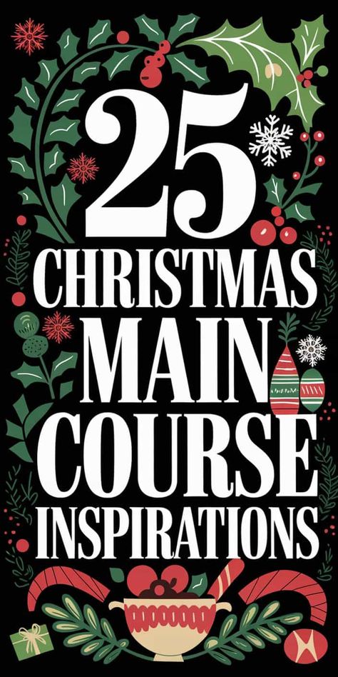 Christmas dinner is a special time for families to gather and enjoy a festive meal together. The main course is often the star of the show, setting the tone for the entire holiday feast. A Progressive Dinner Ideas Main Course, 5 Course Meal Menu Ideas, Traditional English Christmas Dinner, English Christmas Dinner, Christmas Main Course Recipes, Baked Spiral Ham, Christmas Main Course, Chicken Mushroom Marsala, 5 Course Meal