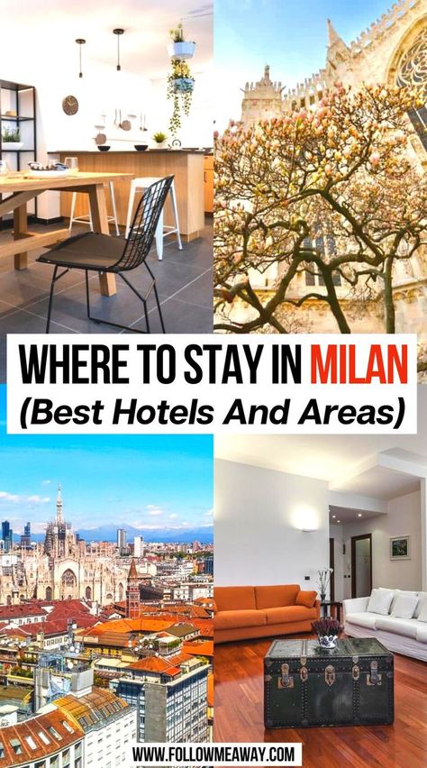 Where To Stay In Milan: Best Hotels And Areas Where To Stay In Milan Italy, Where To Stay In Milan, Milan Italy Airbnb, Trip To Milan, Hotels In Milan Italy, Milan Italy Outfit, Best Hotels In Milan, Milan Hotels, Milan Italy Travel