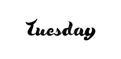 Tuesday Typography, Tuesday Calligraphy, Week Calligraphy, Painted Brush, Calligraphy Hand Lettering, Fancy Writing, Digital Journal, Modern Calligraphy, Brush Pen